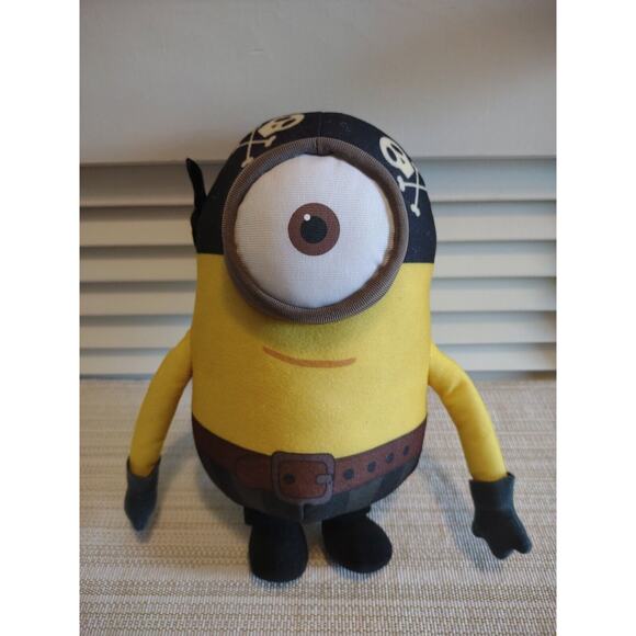 Despicable Me Pirate Minion Plush Doll Universal Studios 7" Stuffed Animal Toy - Picture 1 of 4